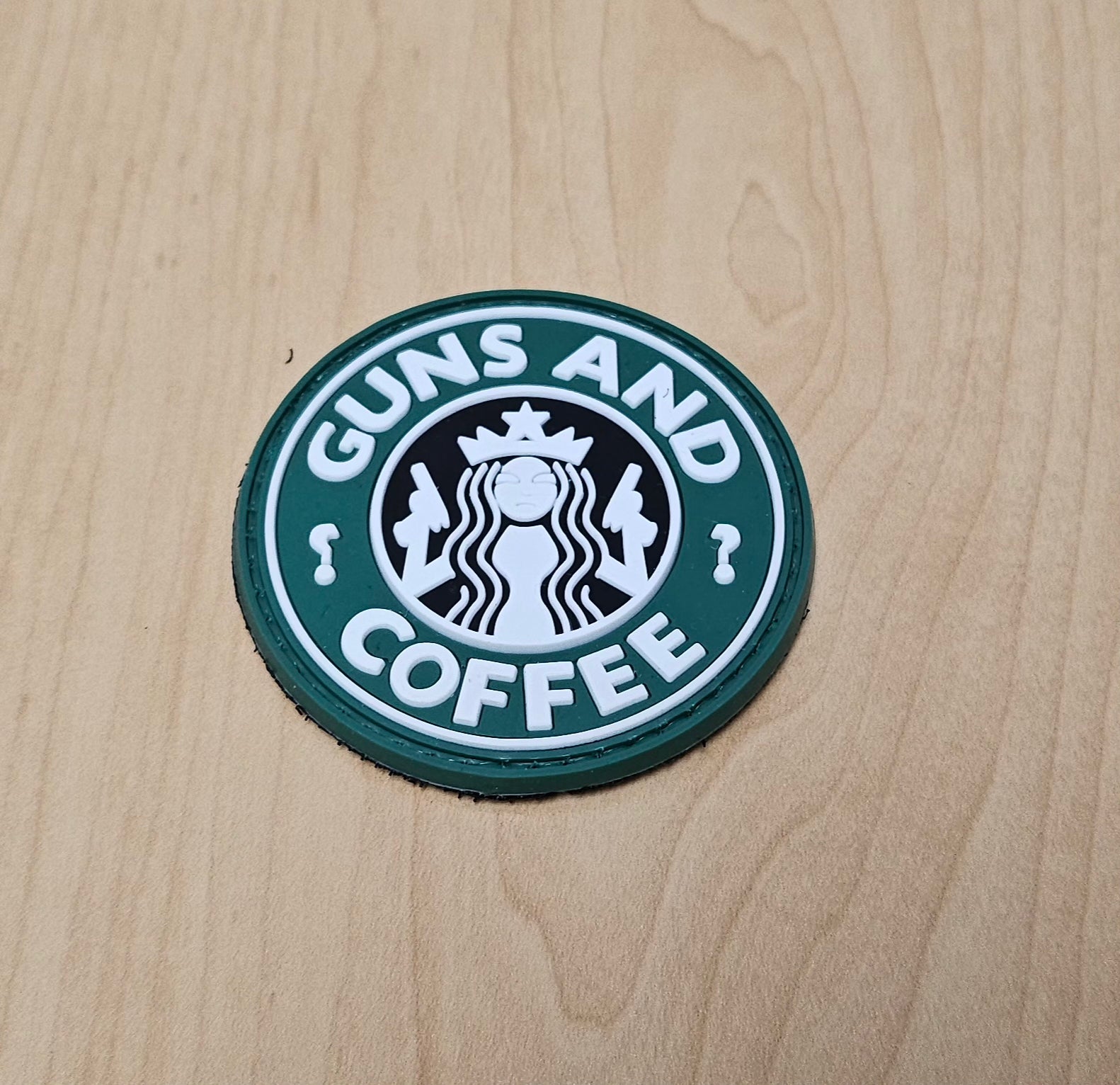 Guns And Coffee Patch Hook And Loop